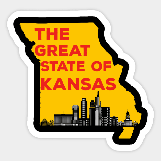 The great state of Kansas Trump Sticker by mo designs 95